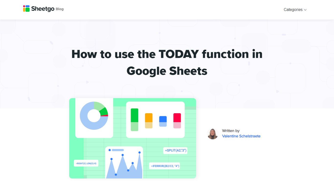 How to use the TODAY function in Google Sheets - Sheetgo Blog